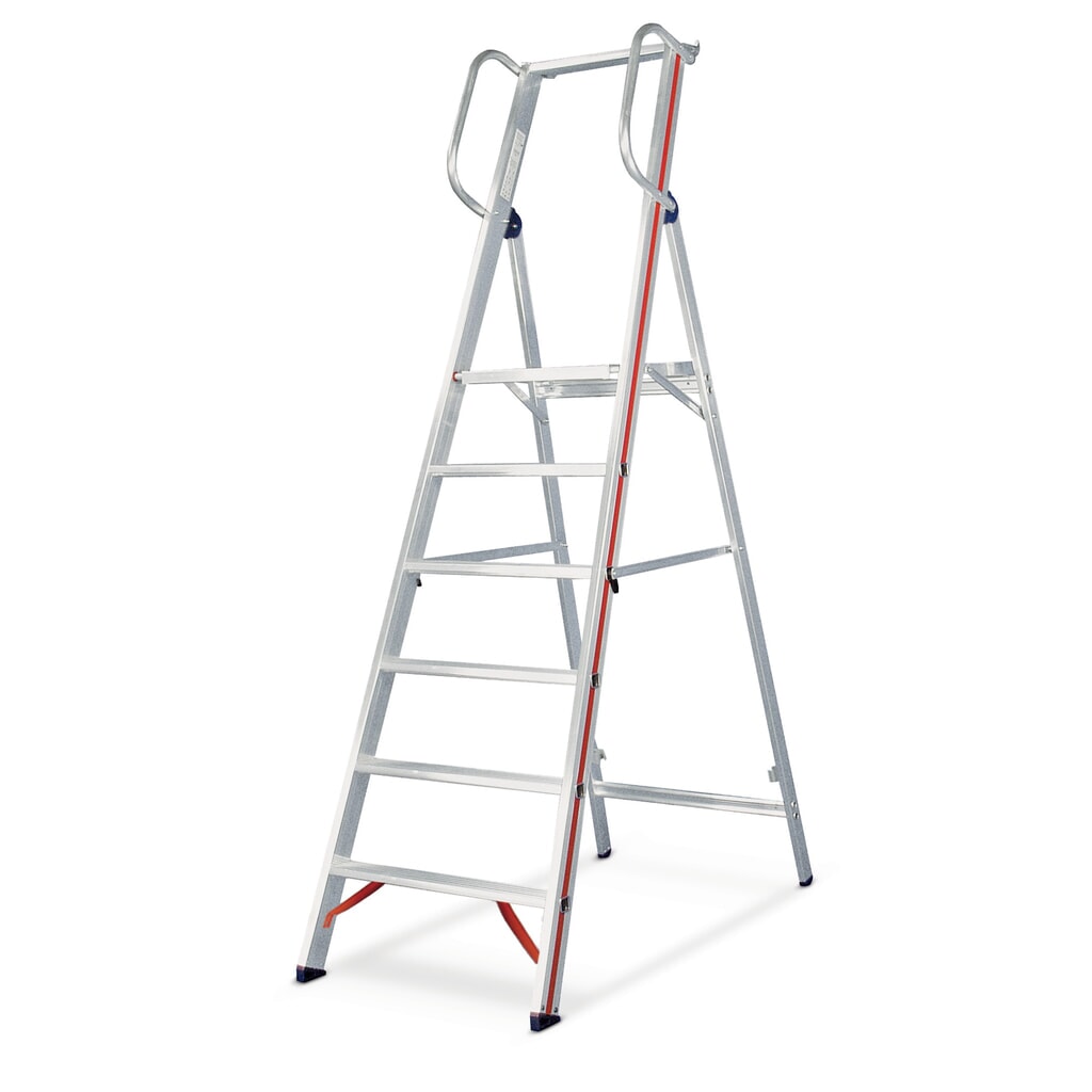 HYMER Plattformleiter, klappbar, Standhöhe 0,95 m Produktabbildung: HYMER Plattformleiter, klappbar, Standhöhe 0,95 m