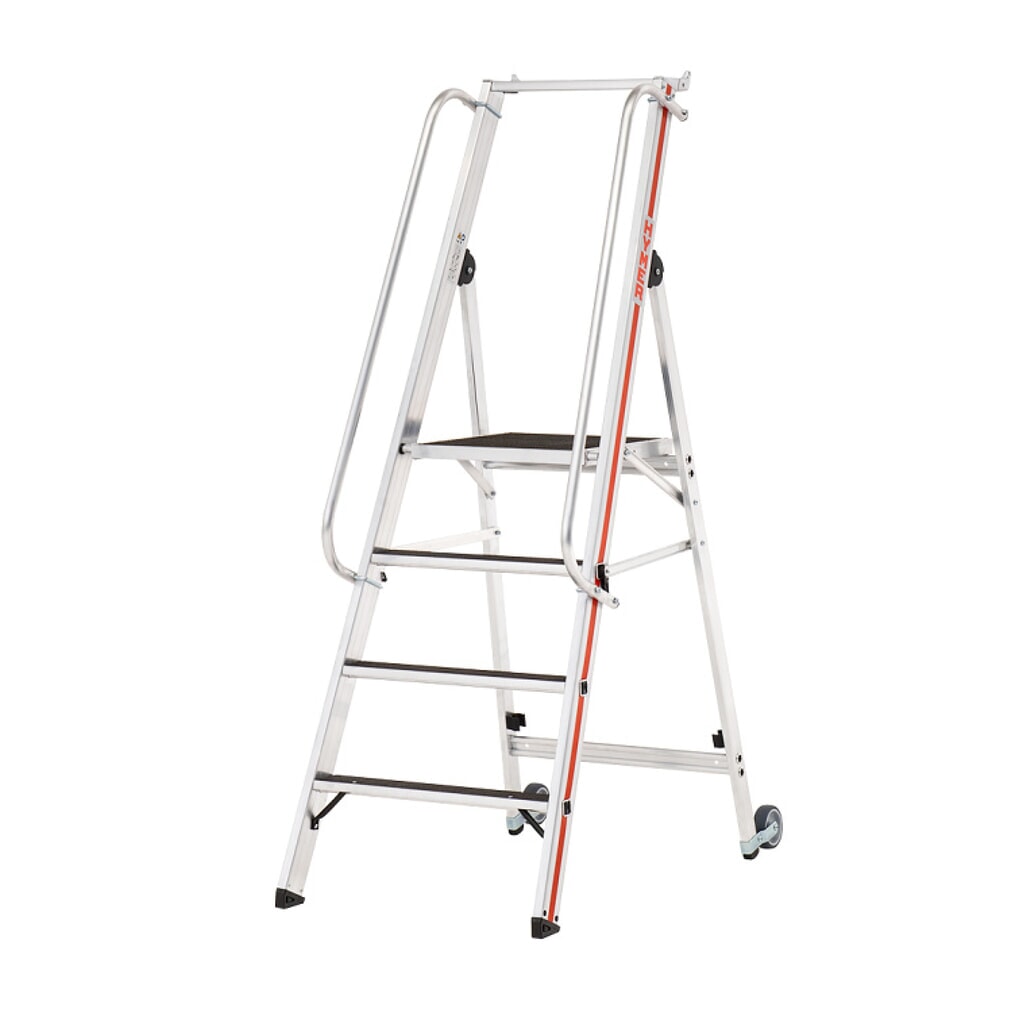 Produktabbildung Nr. 1: HYMER Plattformleiter, R13-Beschichtung, mit Eimerhaken, Standhöhe 0,95 m