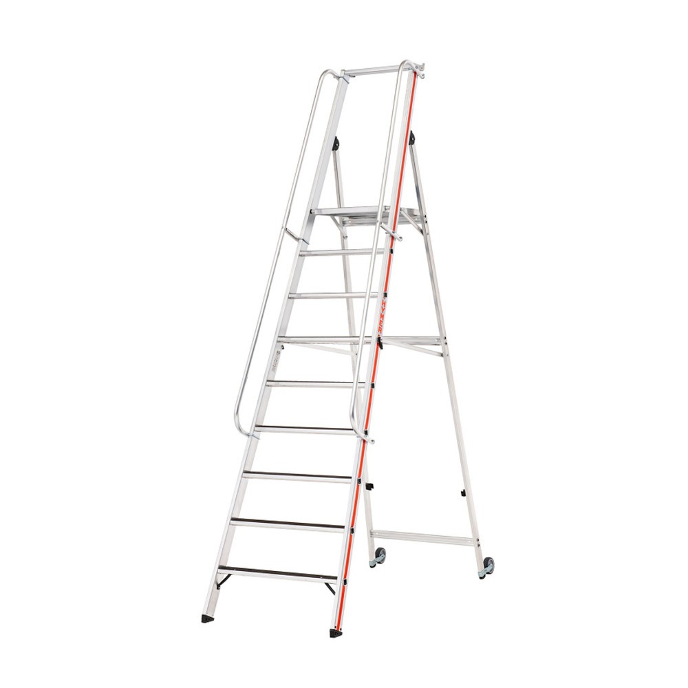 Produktabbildung Nr. 1: HYMER Plattformleiter, R13-Beschichtung, mit Eimerhaken, Standhöhe 2,11 m