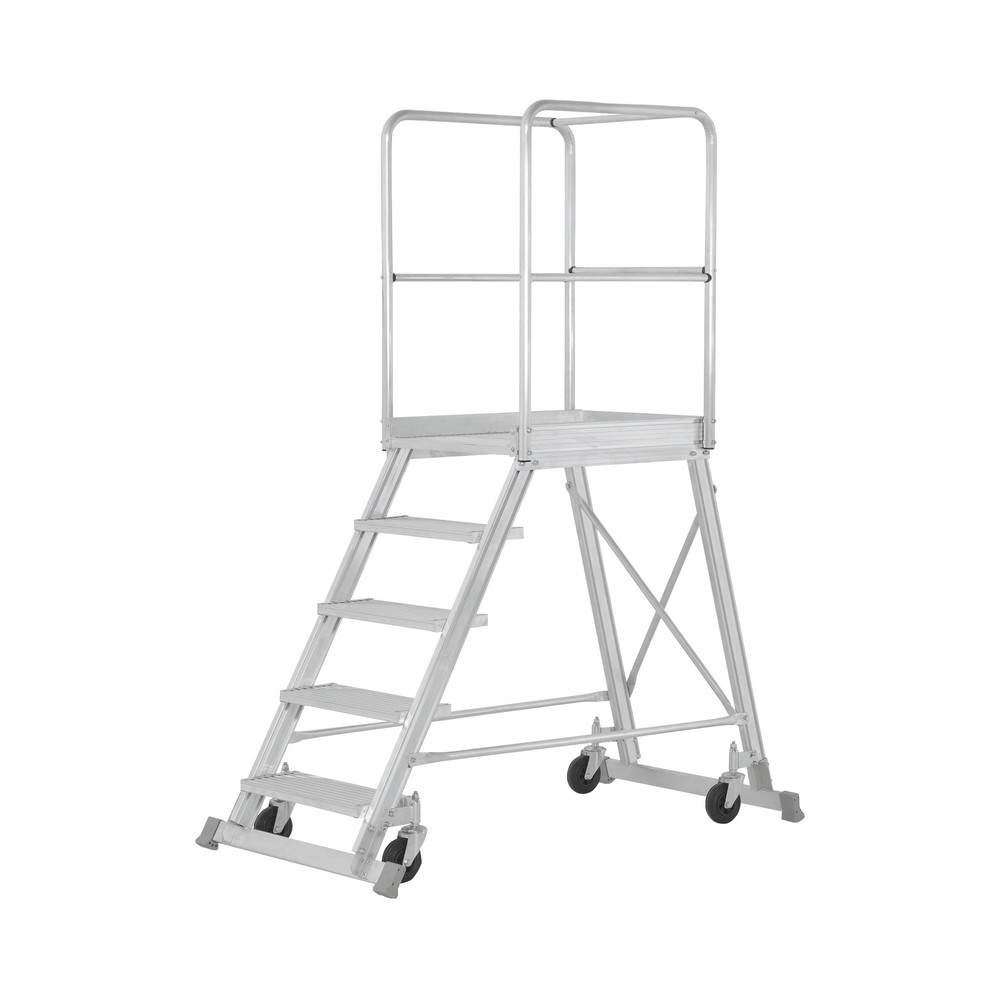 Produktabbildung Nr. 1: HYMER Podesttreppe, 1-seitig besteigbar, Standhöhe 1,46 m