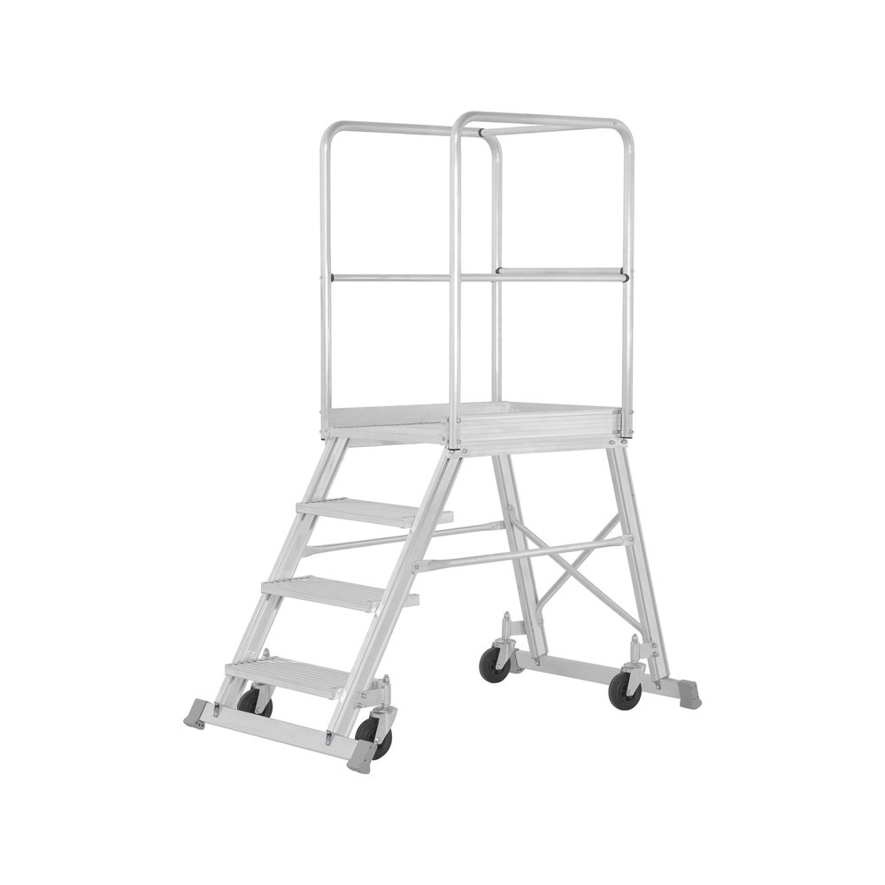 Produktabbildung: HYMER Podesttreppe, 1-seitig besteigbar, Standhöhe 0,97 m