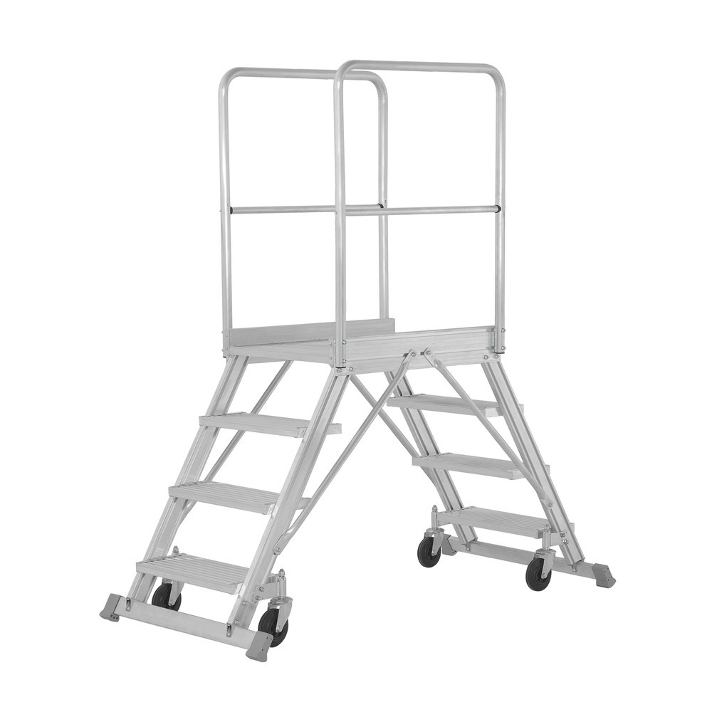 Produktabbildung: HYMER Podesttreppe, 2-seitig besteigbar, Standhöhe 0,97 m