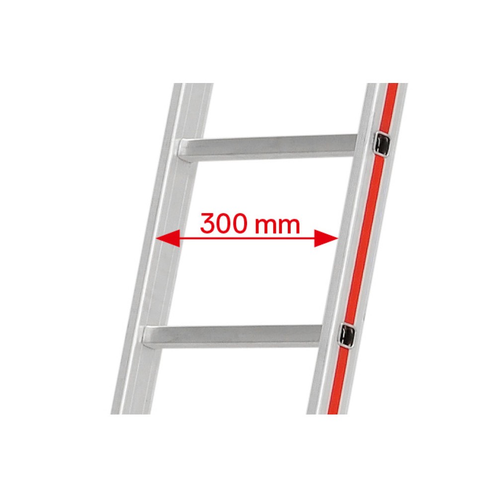 Produktabbildung Nr. 5: HYMER Sprossenanlegeleiter, Standhöhe 1,29 m, 8 Sprossen