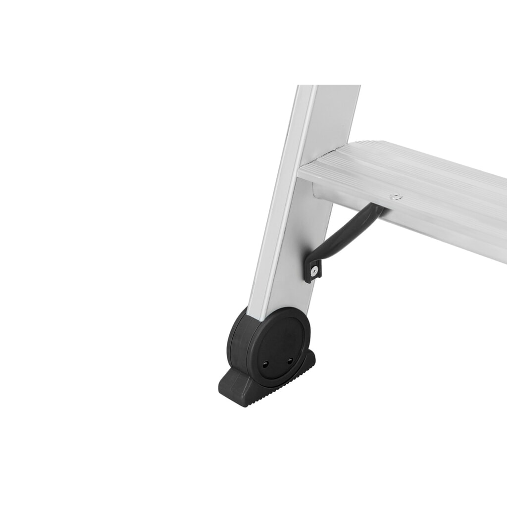 Produktabbildung Nr. 2: HYMER Stufenstehleiter, beidseitig, 2×3 Sprossen, Standhöhe 0,19 m