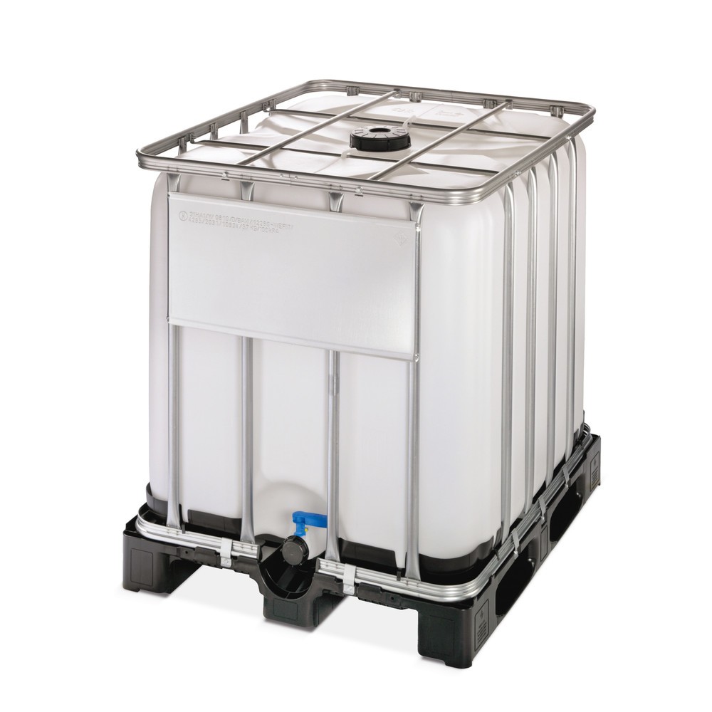 Produktabbildung: IBC-Container Standard-Ausführung, Kunststoff-Palette, 600 Liter