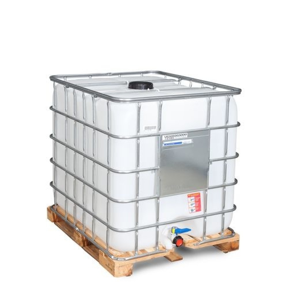 Product afbeelding: IBC, houten pallet, 1.000 liter, opening NW150, uitloop NW50