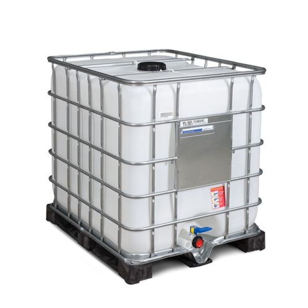 Produktabbildung: IBC, PE-Palette, 1.000 l, Öffnung NW150, Auslauf NW50