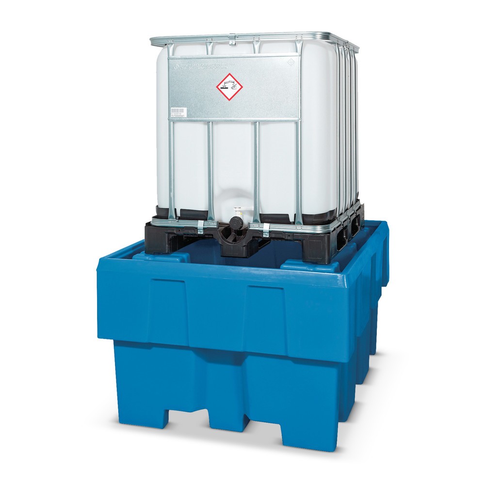 Product afbeelding: asecos® lekbak van PE voor IBC-containers, zonder rooster, opvangvolume 1.000 liter