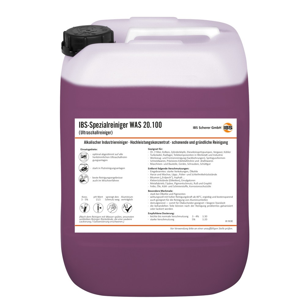 Produktabbildung: IBS-Ultraschallreiniger WAS 20.100, 20 Liter