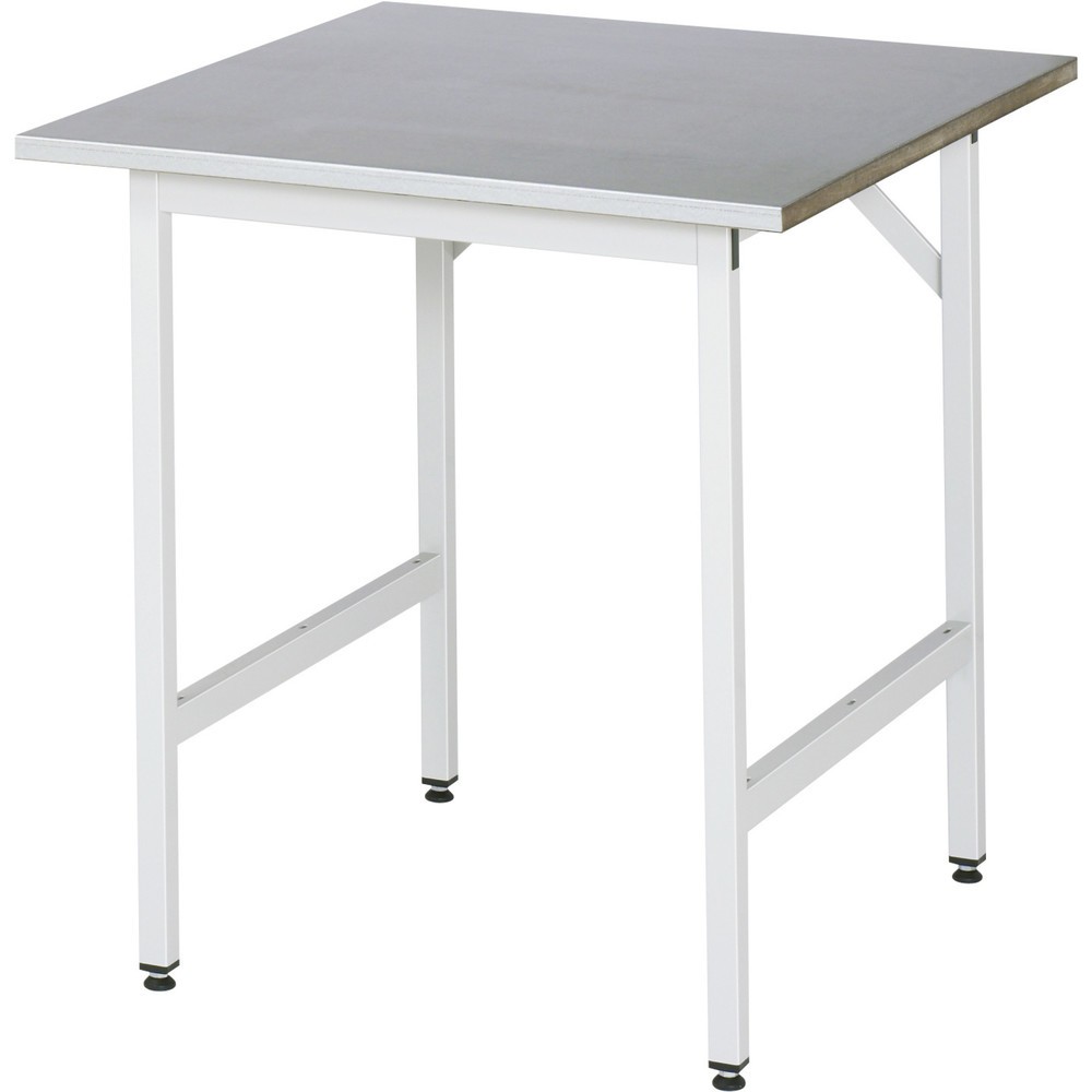 Product afbeelding: In hoogte verstelbare werktafel RAU serie JERRY, hxbxd 800-850 x 750 x 800 mm, werkblad met laag plaatstaal