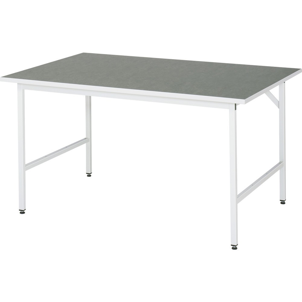 Product afbeelding: In hoogte verstelbare werktafel RAU serie JERRY, hxbxd 800-850 x 1.500 x 1.000 mm, werkblad met Universal-/linoleumlaag
