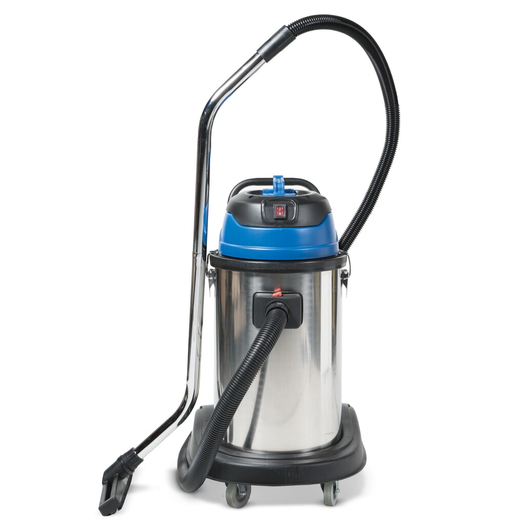 HEMMDAL Industriesauger, Nass-Trockensauger, Edelstahlbehälter, 1.500 W, 30 l, Kippfahrgestell, Schiebebügel Produktabbildung: HEMMDAL Industriesauger, Nass-Trockensauger, Edelstahlbehälter, 1.500 W, 30 l, Kippfahrgestell, Schiebebügel