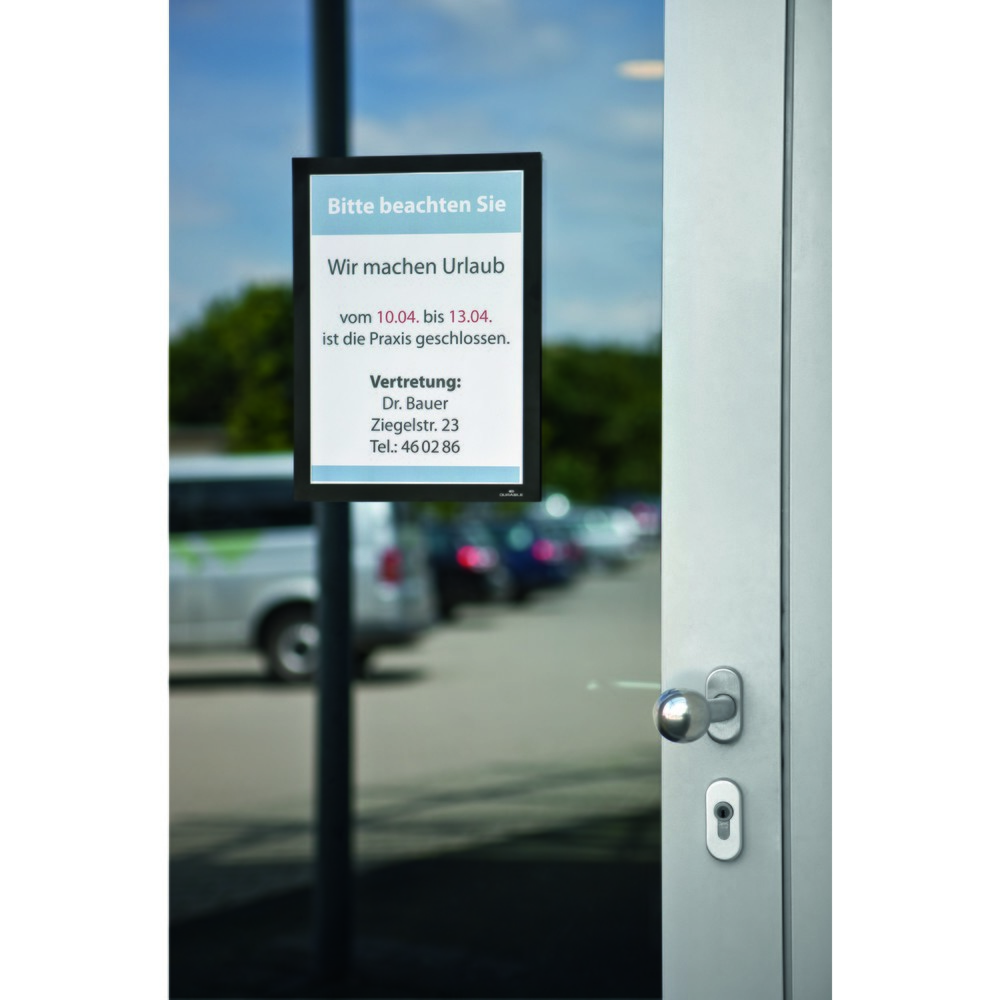 Produktabbildung Nr. 9: Info-Rahmen DURABLE DURAFRAME®, selbstklebend, DIN A4, schwarz