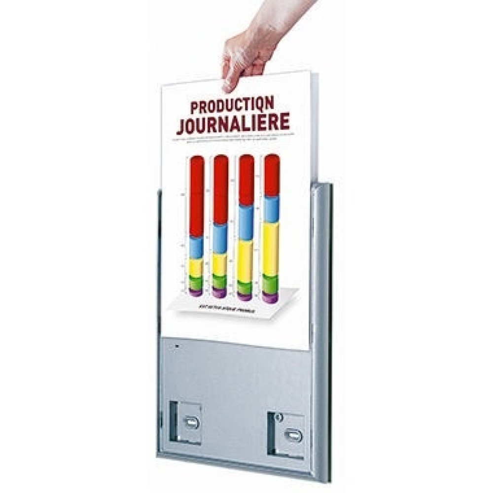 Produktabbildung Nr. 3: Paperflow Infodisplay 4066X4.35 DIN A4 aluminium 4 St./Pack.