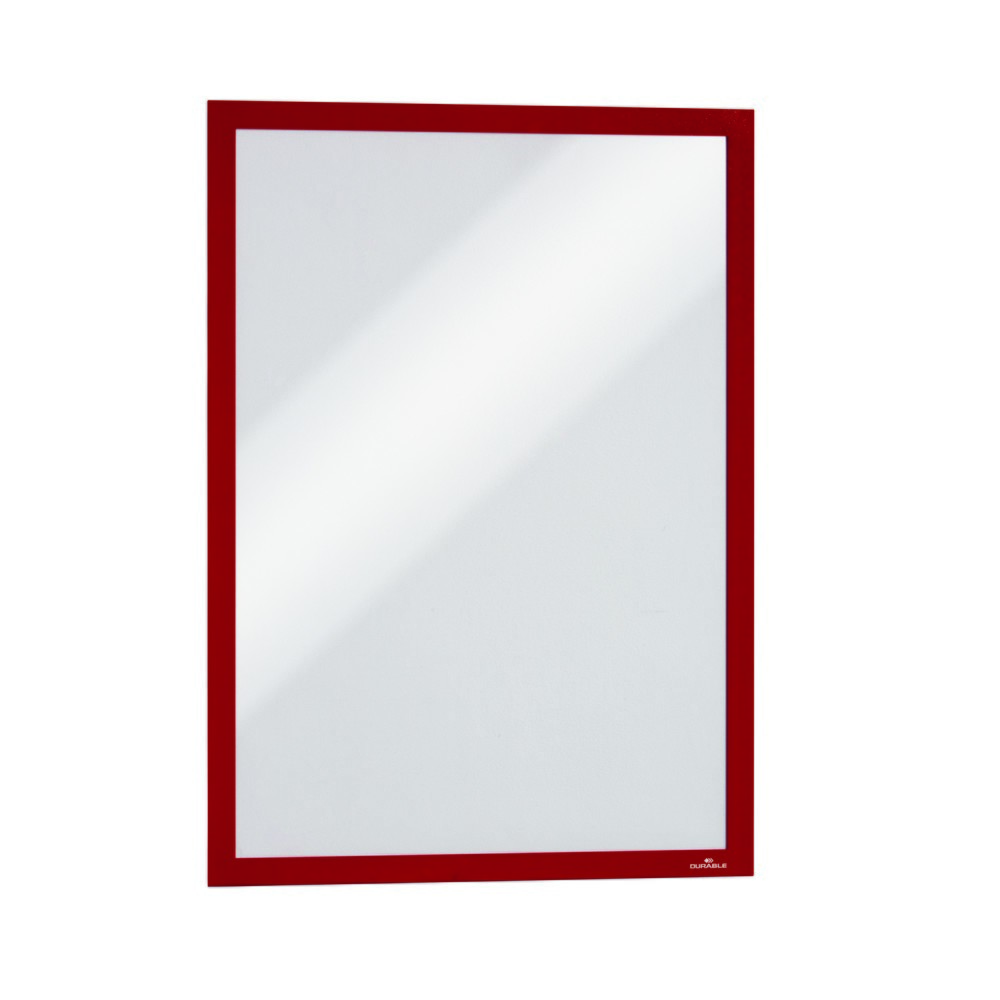 Číslo obrázka výrobku 7: Informačný rám DURABLE DURAFRAME®, samolepiaci, DIN A3, červený
