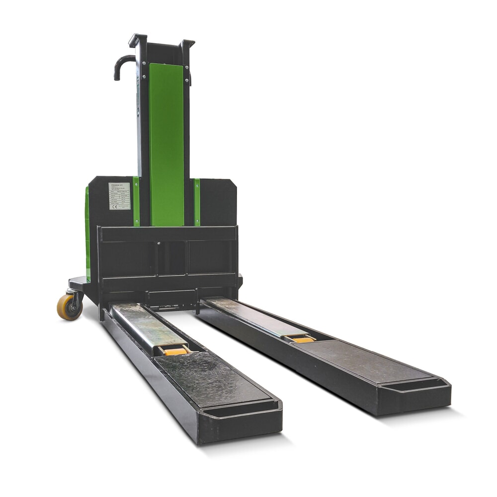 Produktabbildung: InnoLIFT® Elektro-Hochhubwagen zur Mitnahme, semielektrisch, Tragfähigkeit 600 kg, Ladehöhe 600 mm
