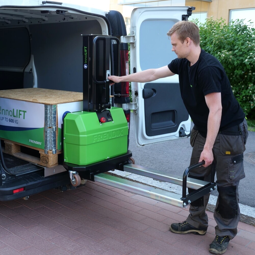 Produktabbildung Nr. 5: InnoLIFT® Elektro-Hochhubwagen zur Mitnahme, semielektrisch, Tragfähigkeit 600 kg, Ladehöhe 900 mm