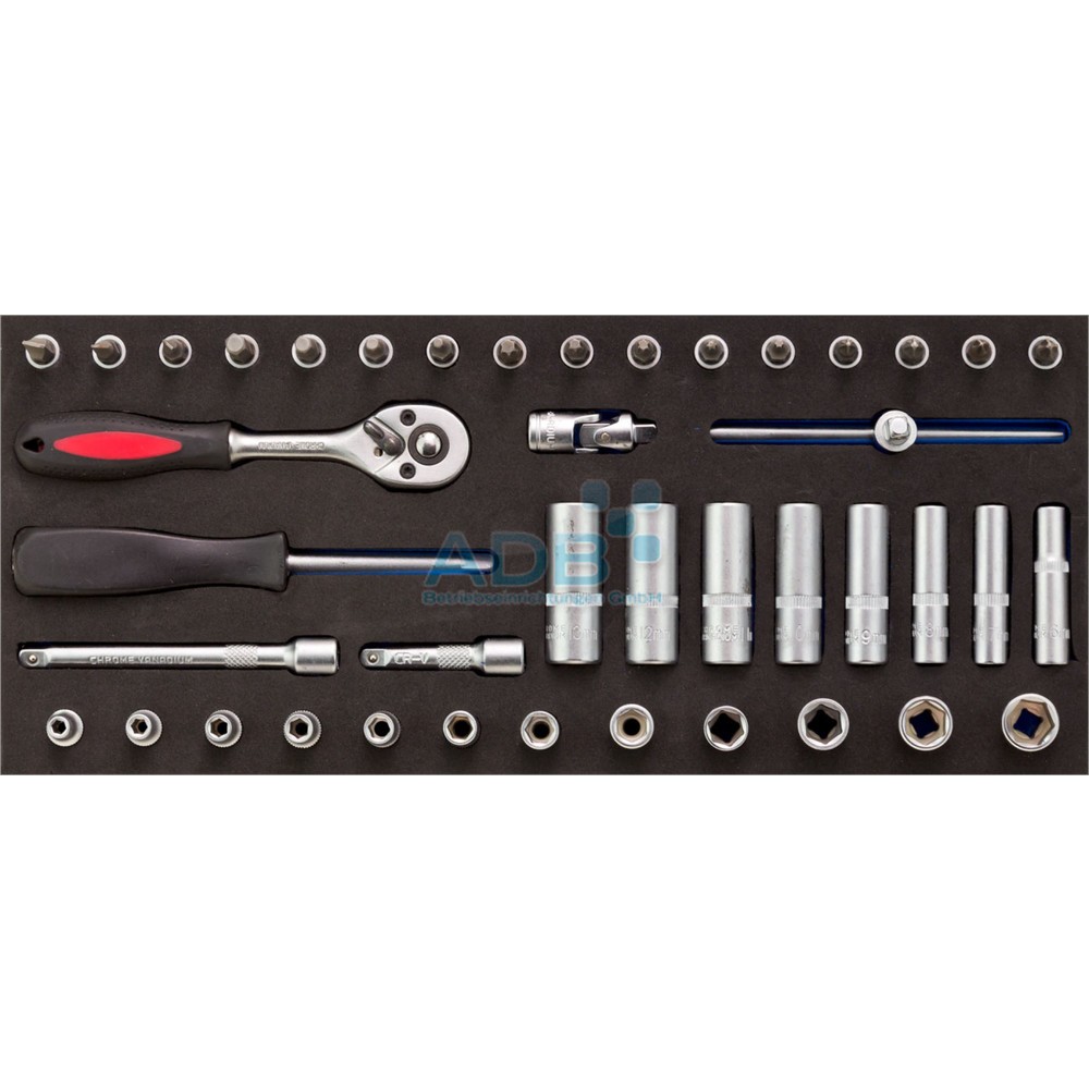N° de l'image du produit 2 : Coffret de rangement pour servante d'atelier pour jeu de 10 clés mixtes, 8-22 mm