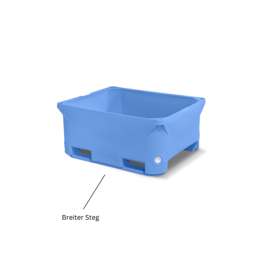 Produktabbildung: Isolierter Container aus HDPE mit PE-Schaum-Isolierung, Typ 460-1 PE, blau