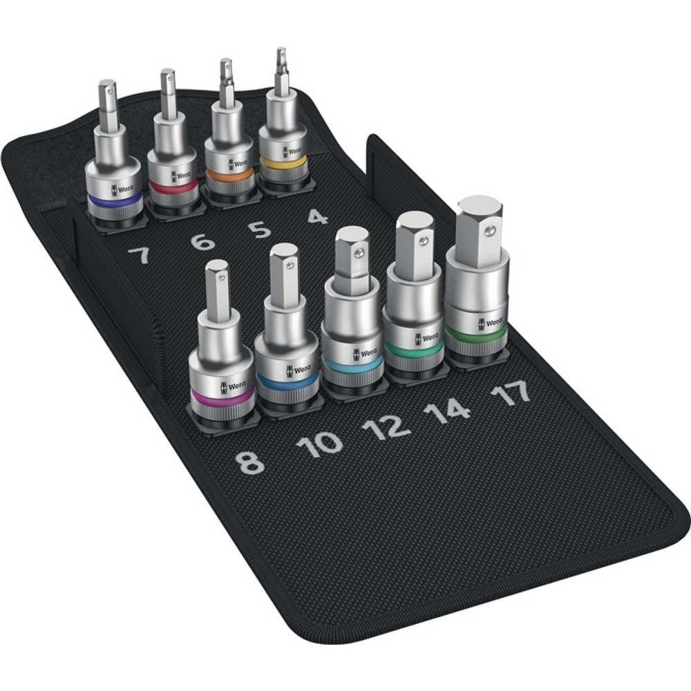 Illustration du produit: Jeu de clés à douille 8740 C HF 1 9 pièces 1/2 po. 4-17 mm pour vis à six pans c