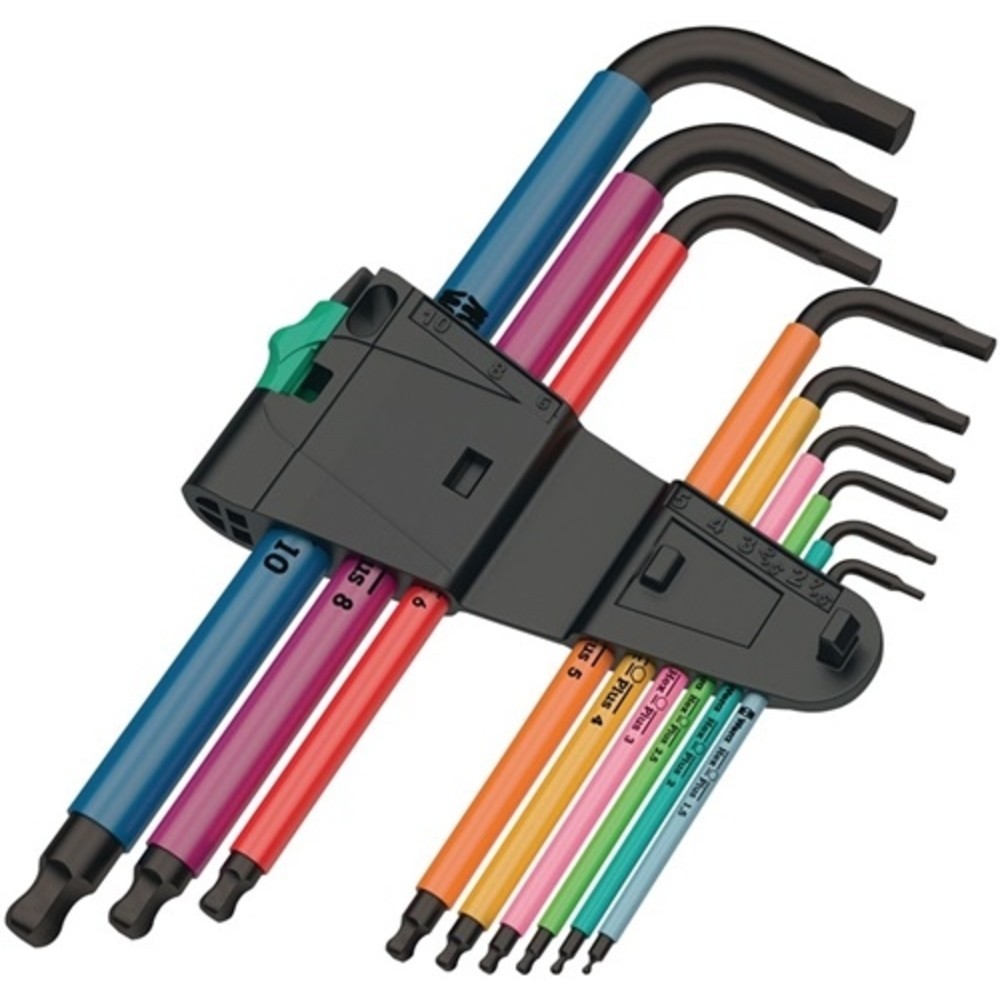 N° de l'image du produit 3 : Jeu de clés mâles coudées 950 SPKL/ SM N SB 9 pcs. support en plastique SW 1,5-1