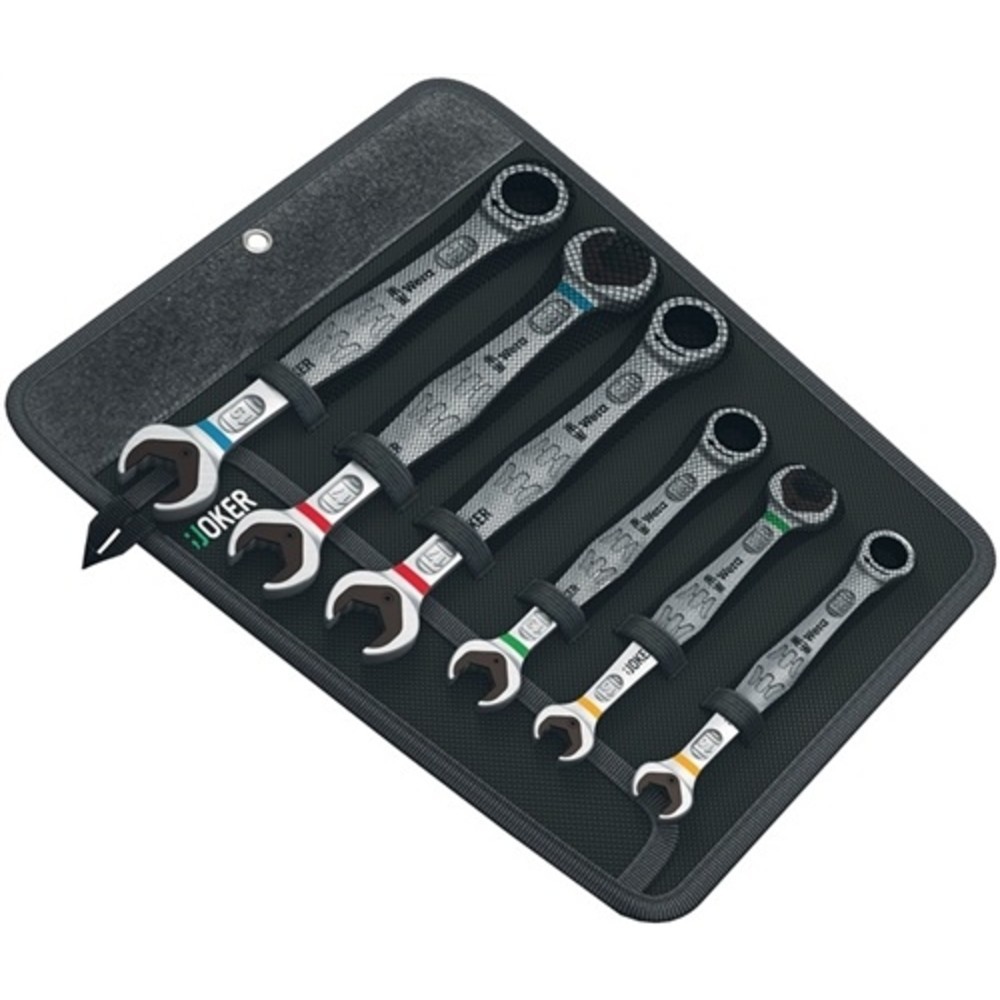 N° de l'image du produit 3 : Jeu de clés mixtes à cliquet Joker 6 pcs. ouverture de clés 10-19 mm droit WERA