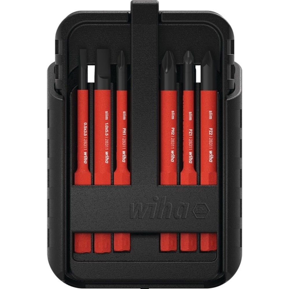 N° de l'image du produit 2 : Jeu de lames interchangeables SlimBit electric 12 pièces fente/PH/(+/- PZD)Torx®