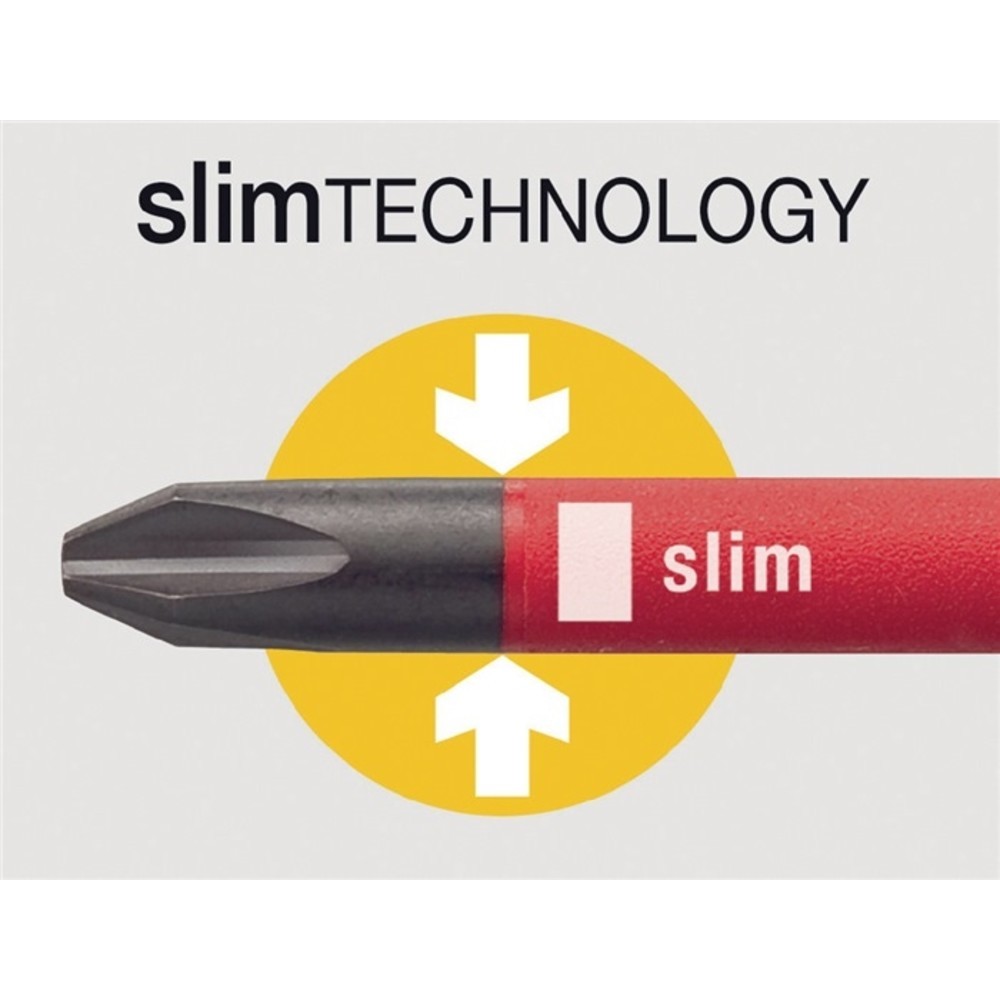 N° de l'image du produit 3 : Jeu de lames interchangeables slimBit paquet 7 pièces Torque/fente/Phillips/Proz