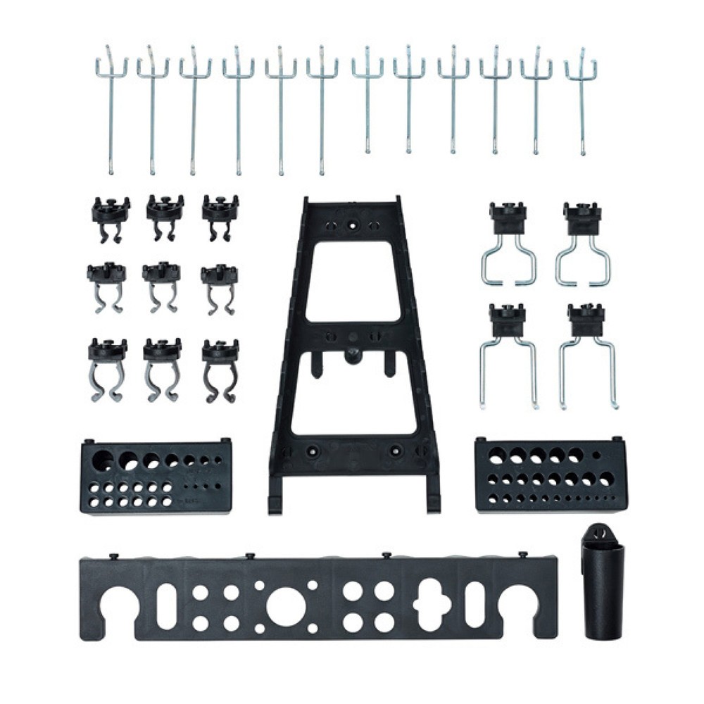 Illustration du produit: Jeu de supports système pour panneaux perforés, 30 pces