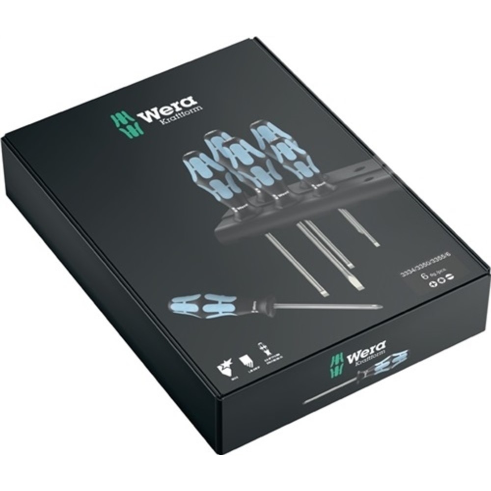 N° de l'image du produit 2 : Jeu de tournevis en acier inoxydable 2224/3350/3355/6 6 pièces fente/PH/PZD lame