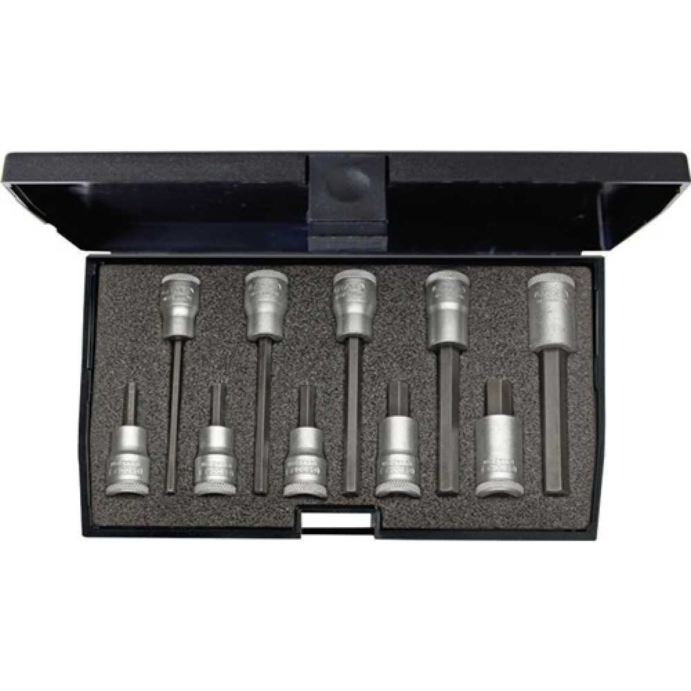 Illustration du produit: Jeu de clés à douille IN 30 LKM 10 pièces 3/8 po. 4-10 mm pour vis à six pans cr