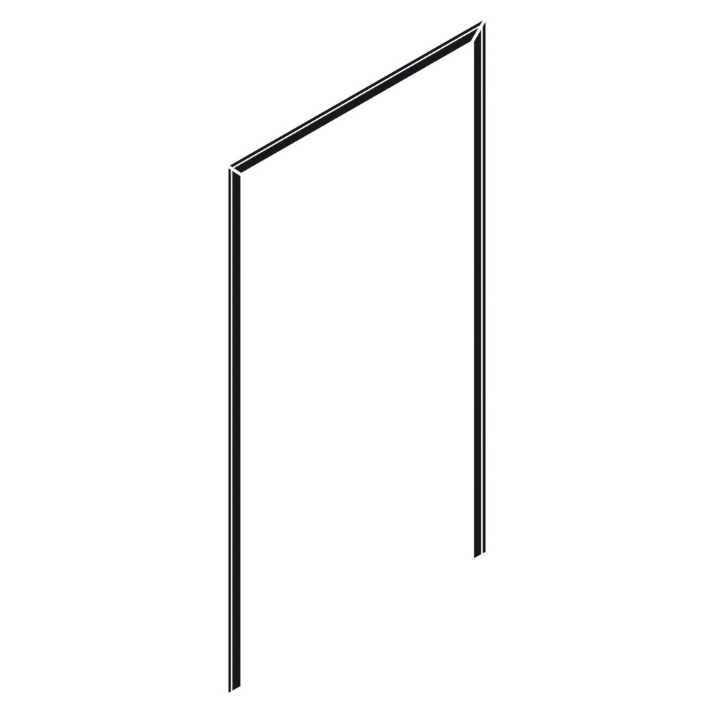 Illustration du produit: Joint de porte pour porte à double battant, 1 800 mm, profilé demi-rond, hydrofuge