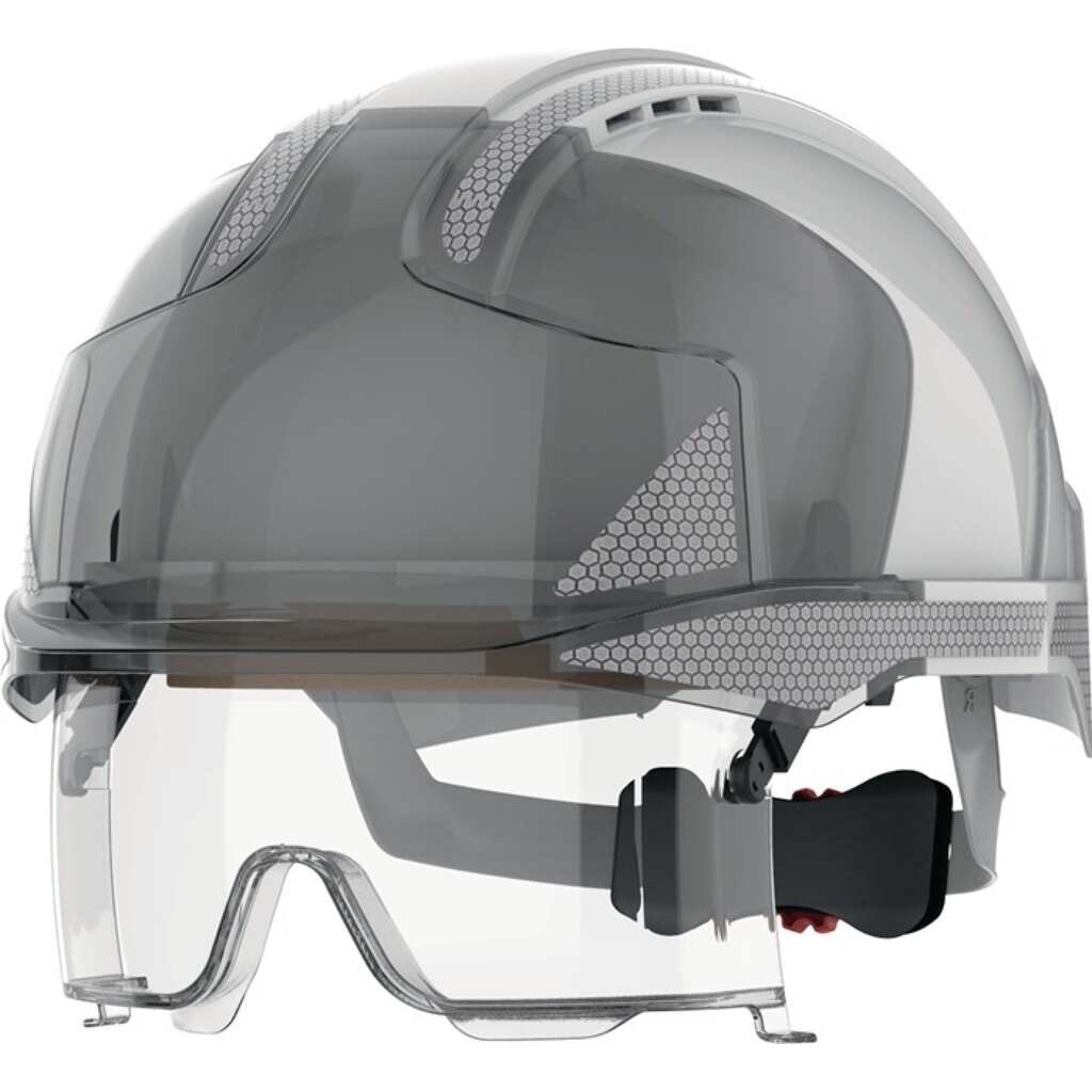 Produktabbildung: JSP Industriekletterhelm EVO® VISTAlens®, weiß/smoke, ABS