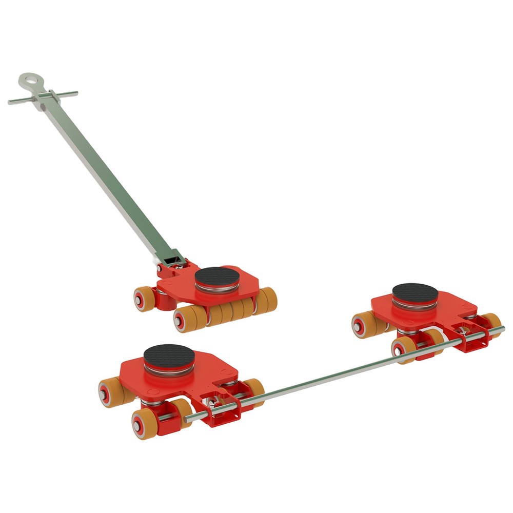 Produktabbildung: JUNG Servofahrwerk JLF Set 15 JUWAthan®plus, Polyurethan-Rollen, TK 3 x 5.000 kg