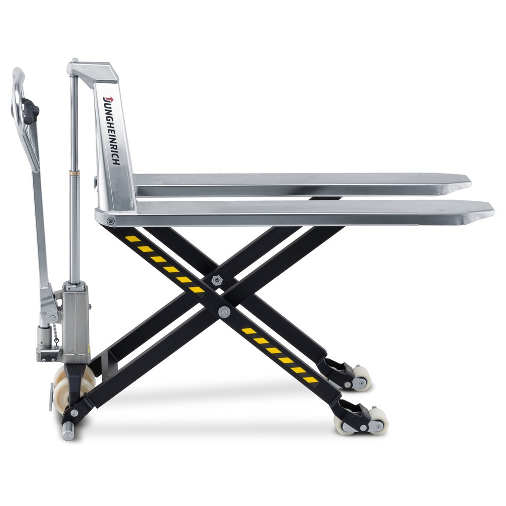 Product image no. 5: Jungheinrich AMX I15 stainless steel scissor lift pallet truck, load capacity 1,500 kg, polyurethane