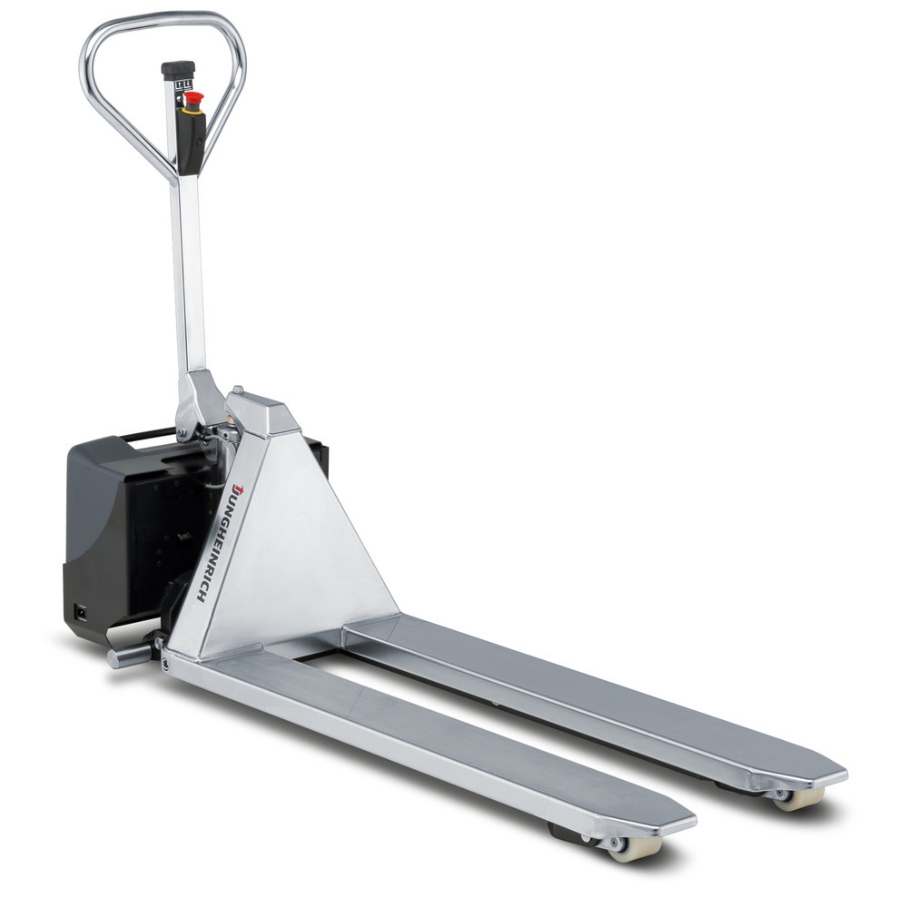 Product image no. 7: Jungheinrich AMX I15e stainless steel scissor lift pallet truck, load capacity 1,500 kg, fork length 1,200 mm, polyurethane