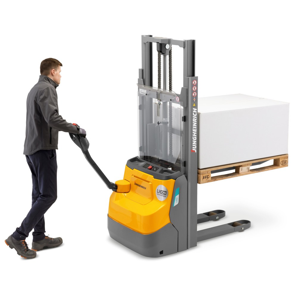 Product image no. 7: Jungheinrich EJC 110i DZ electric high-lift stacker truck, three-stage telescopic mast, lift height 4,180 mm, load capacity 1,000 kg, proportional hydraulics