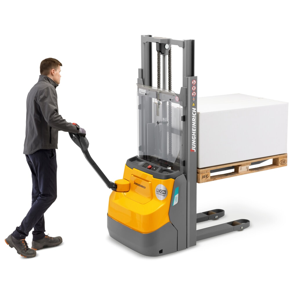 Jungheinrich Elektro-Hochhubwagen EJC110i ZT, Zweifach-Teleskop-Hubgerüst, Hubhöhe 3.690 mm, Tragfähigkeit 1.000 kg, Proportionalhydraulik Produktabbildung Nr. 7: Jungheinrich Elektro-Hochhubwagen EJC110i ZT, Zweifach-Teleskop-Hubgerüst, Hubhöhe 3.690 mm, Tragfähigkeit 1.000 kg, Proportionalhydraulik
