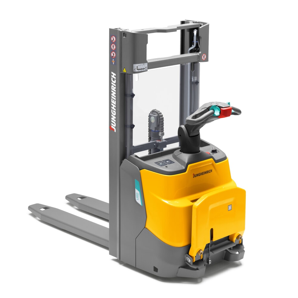 Produktabbildung Nr. 7: Jungheinrich Elektro-Hochhubwagen ERC 110i ZT mit Standplattform, Zweifach-Teleskop-Hubgerüst, Hubhöhe 2.900 mm, Tragfähigkeit 1.000 kg, Proportionalhydraulik