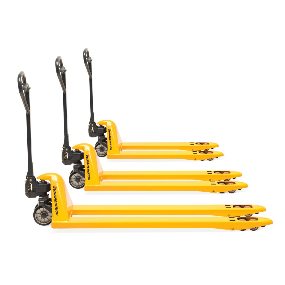 Produktabbildung Nr. 1: Jungheinrich Handhubwagen AM 22, Tragfähigkeit 2.200 kg, Gabellänge 1.360 mm, Vollgummi/Polyurethan, Tandemrollen