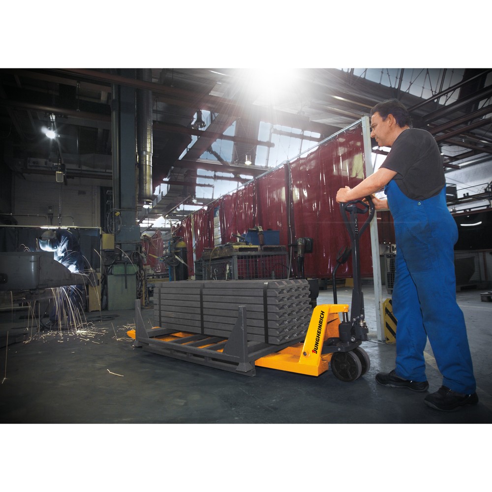 Produktabbildung Nr. 4: C-Ware Jungheinrich Handhubwagen AM 30 mit Schnellhub, GL 2.100 mm, Polyurethan, Tandemrollen