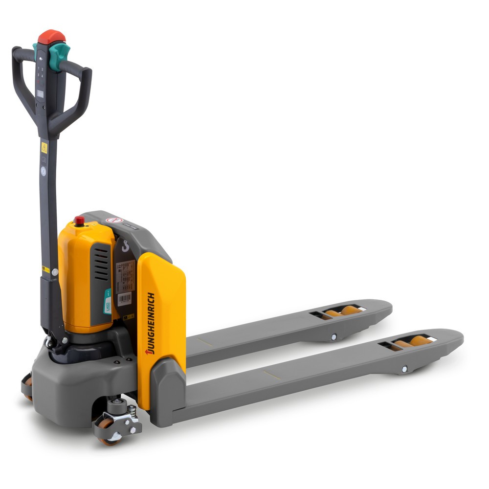 C-Ware Jungheinrich Elektro-Hubwagen AME 15, Tragfähigkeit 1.500 kg, Gabellänge 1.150 mm, Gabeltragbreite 685 mm Produktabbildung: C-Ware Jungheinrich Elektro-Hubwagen AME 15, Tragfähigkeit 1.500 kg, Gabellänge 1.150 mm, Gabeltragbreite 685 mm