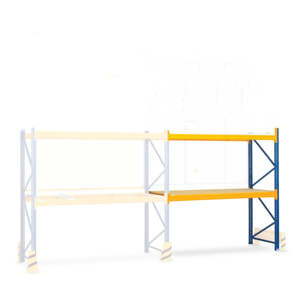 Produktabbildung: Jungheinrich Palettenregal Typ MPB, Anbaufeld, Fachlast 3000 kg, 9 Palettenplätze, 3 m Höhe