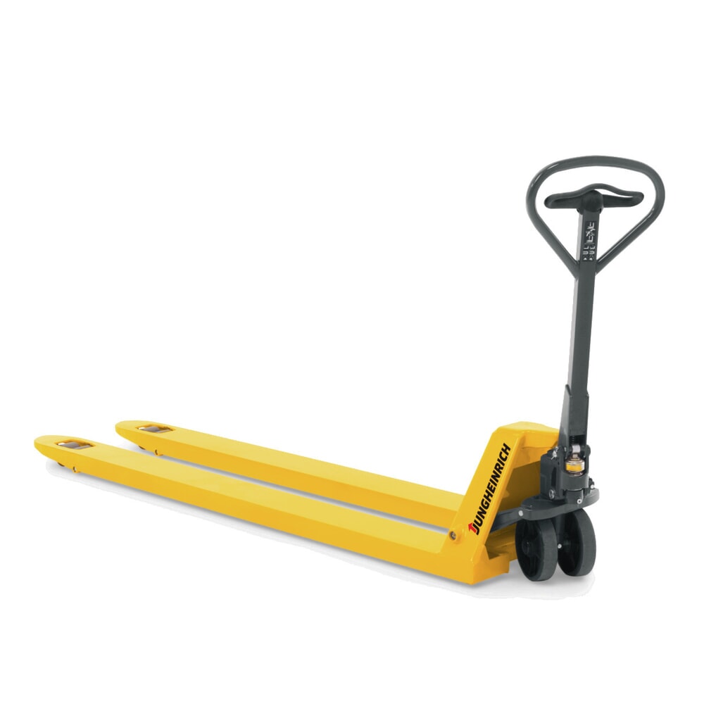 N° de l'image du produit 1 : Transpalette manuel Jungheinrich AM 30 avec levée rapide, capacité de charge 3 000 kg, longueur des fourches 1 220 mm, polyuréthane, galets tandem