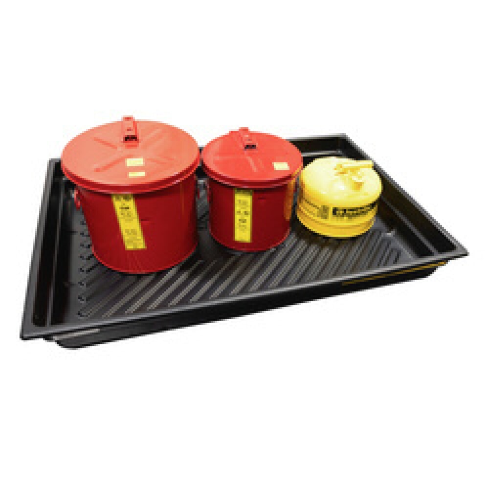 Produktabbildung Nr. 3: Justrite® Mini-Auffangwanne aus PE, rutschfester Rippenboden, Innenmaße 119 x 83 mm, Kapazität 109 l