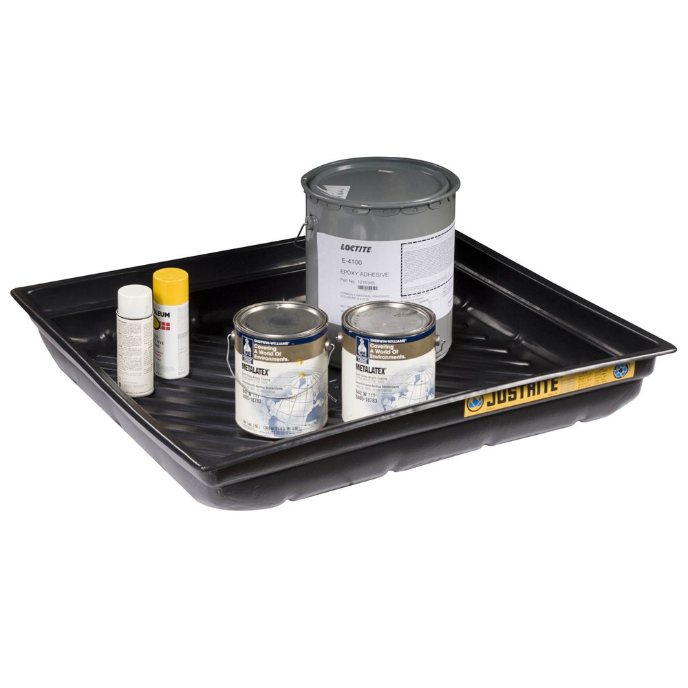 Produktabbildung Nr. 2: Justrite® Mini-Auffangwanne aus PE, rutschfester Rippenboden, Innenmaße 96 x 86 cm, Kapazität 87 l