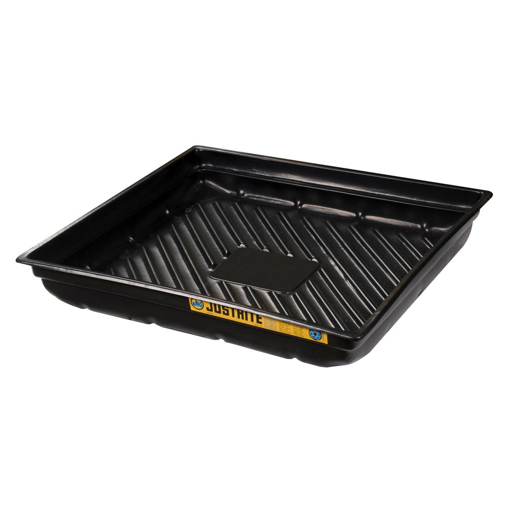 Produktabbildung Nr. 1: Justrite® Mini-Auffangwanne aus PE, rutschfester Rippenboden, Innenmaße 96 x 86 cm, Kapazität 87 l