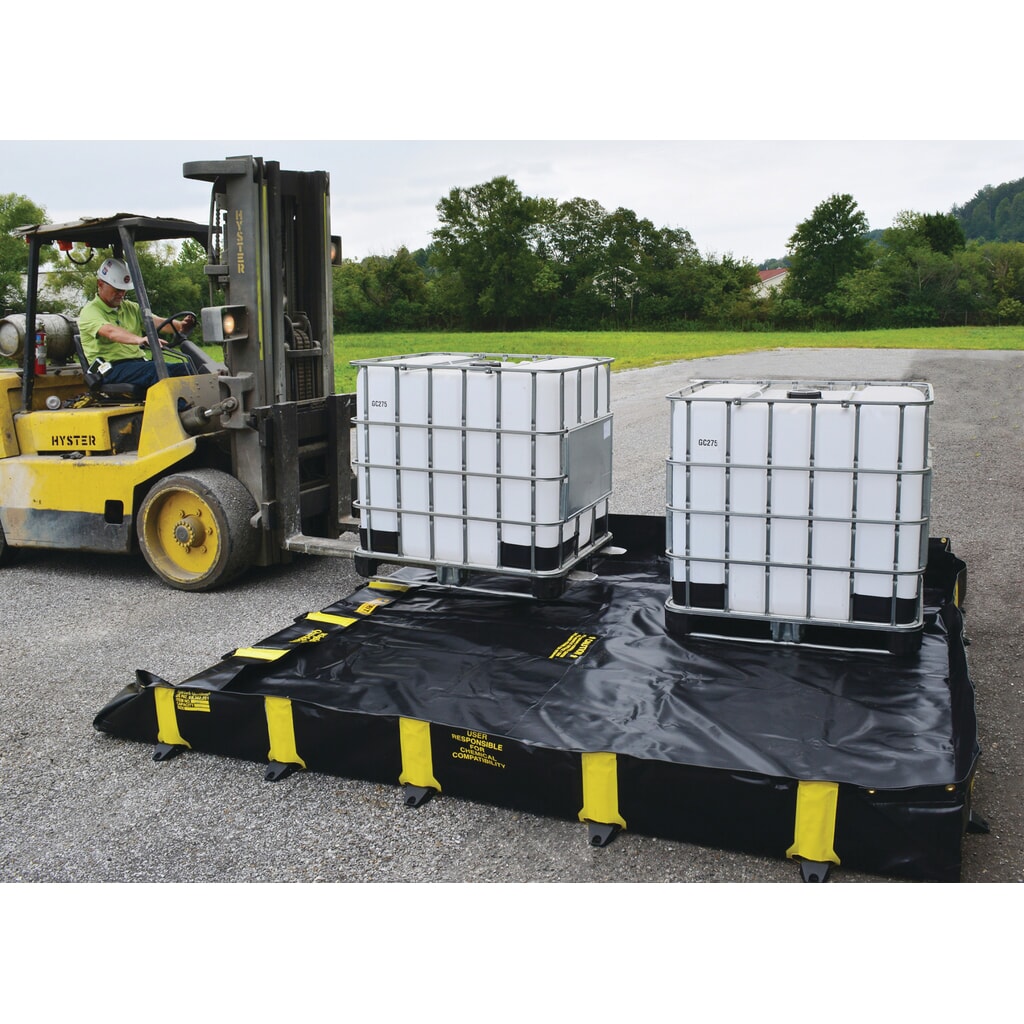 Produktabbildung Nr. 6: Justrite® Falt-Auffangwanne aus PVC QuickBerm®, Kapazität 2.820 l