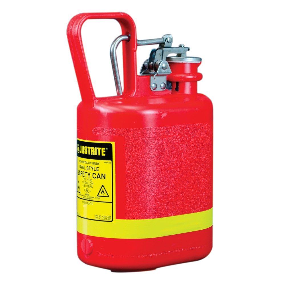 Produktabbildung Nr. 1: Justrite® HDPE-Sicherheitsbehälter Typ I, rot, 4 Liter