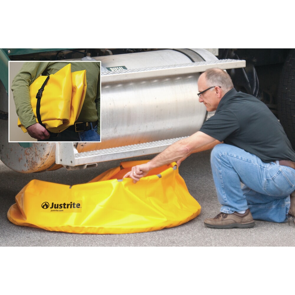 Produktabbildung Nr. 3: Justrite® Notfall-Auffangwanne aus Polyester Pop-Up, Ø 1.295 mm, Kapazität 250 l